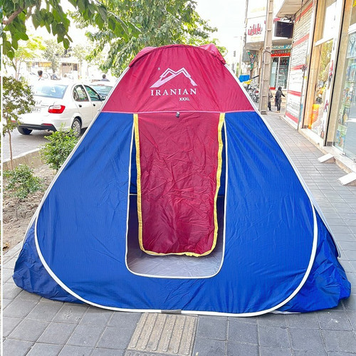 چادر مسافرتی 12 نفره مدل فنری تاشو کف ضخیم سفری ماشین صندلی موتور خودرو کد56
