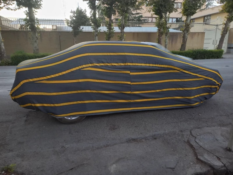 چادر ماشین نخی پشت کرکی مخصوص رنو ساندرو (داخل پنبه ای، ضد خش و مقاوم به آفتاب)