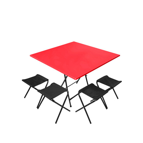میز و صندلی سفری میزیمو مدل برزنتی کد 8647 مجموعه 5 عددی