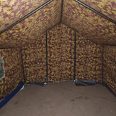 چادر مسافرتی خیمه اسکلتی 3در4 برزنت آستردار ضدآب جنس برزنت ضخیم رنگ روشن