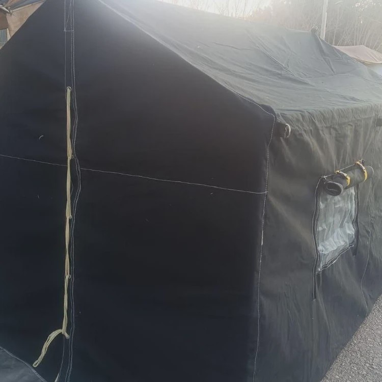 چادر خیمه عشایری خیمه 2 در 3 جنس برزنتی و لوله گاز همراه با جای لوله بخاری صد درصد ضد آب