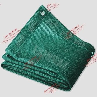 تور شید سایبان 80 درصد نسوز ابعاد 6 در 4 دور دوزی شده و نوار حلقه فلزی