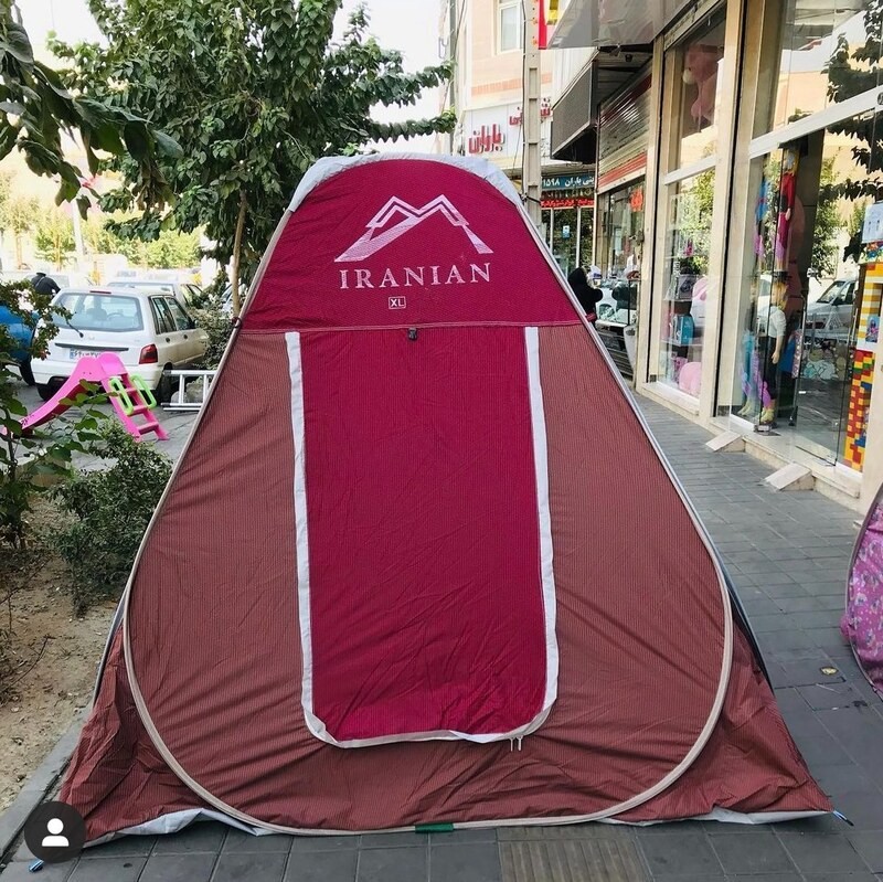 چادر مسافرتی 8 نفره جنس برنو با زیپ بزرگ